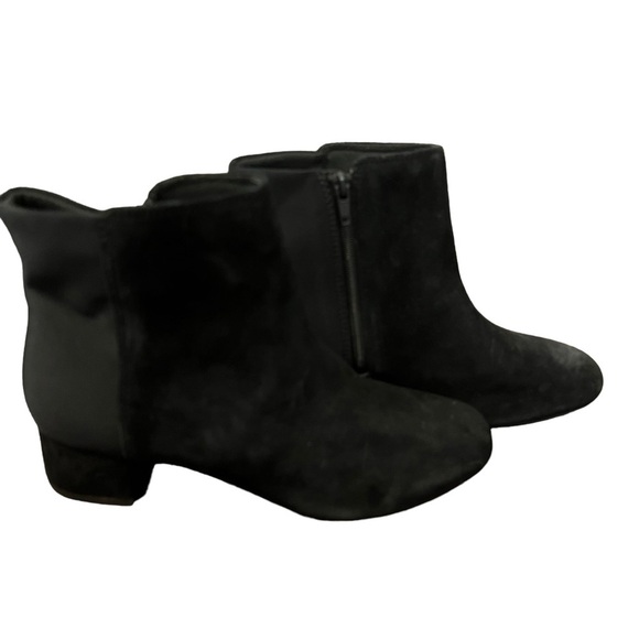Clarks Chartli Valley Black Ankle Boots Combi Suede - Picture 5 of 11